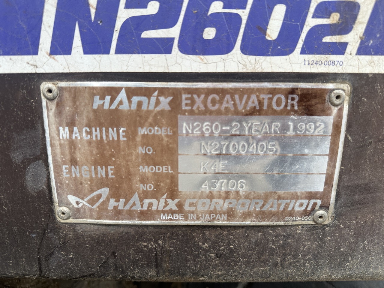 Hanix Minibagger 3 to N260