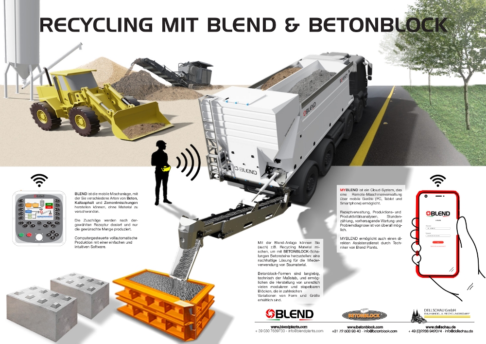 BLEND & BETONBLOC.Com ... diese Kombination ist nachhaltiges Betonrecycling. 
